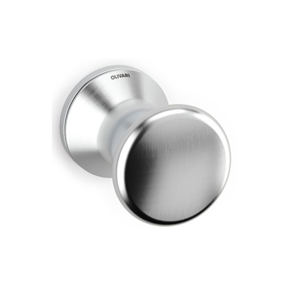 Olivari – Coppia POMOLO BASEL-centrale-ottone CROMO SATINATO P274RSB8B CO