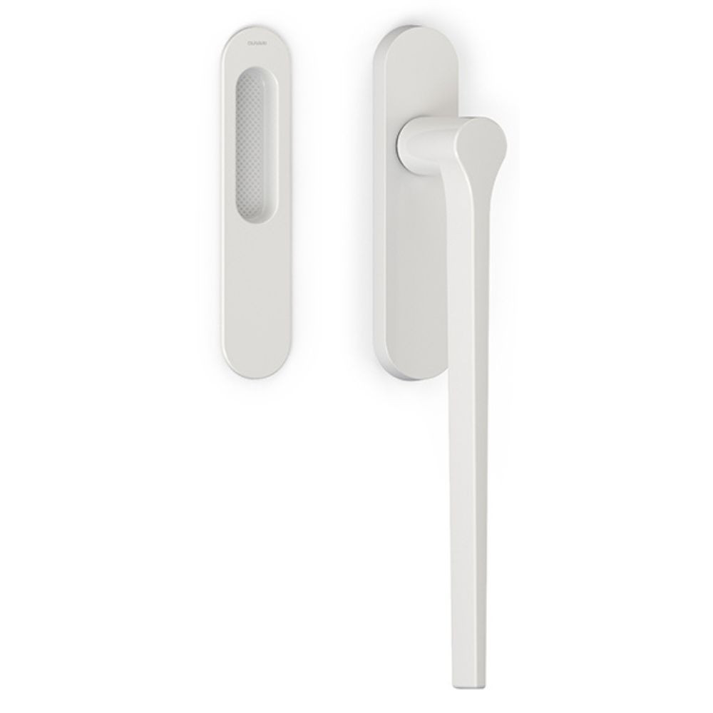 Olivari – Manigl. alzante LAMA ottone BIANCO OPACO L136 BP