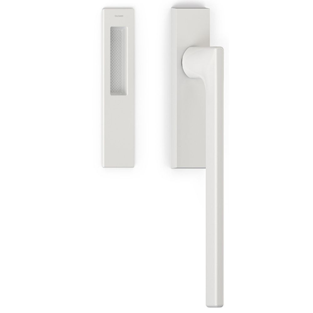 Olivari – Manigl. alzante LOTUS Q ottone BIANCO OPACO L221 BP