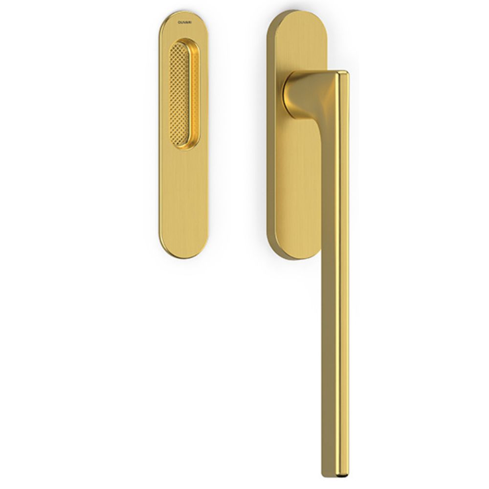 Olivari – Manigl. alzante LOTUS ottone SUPERORO SATINATO L211 TS