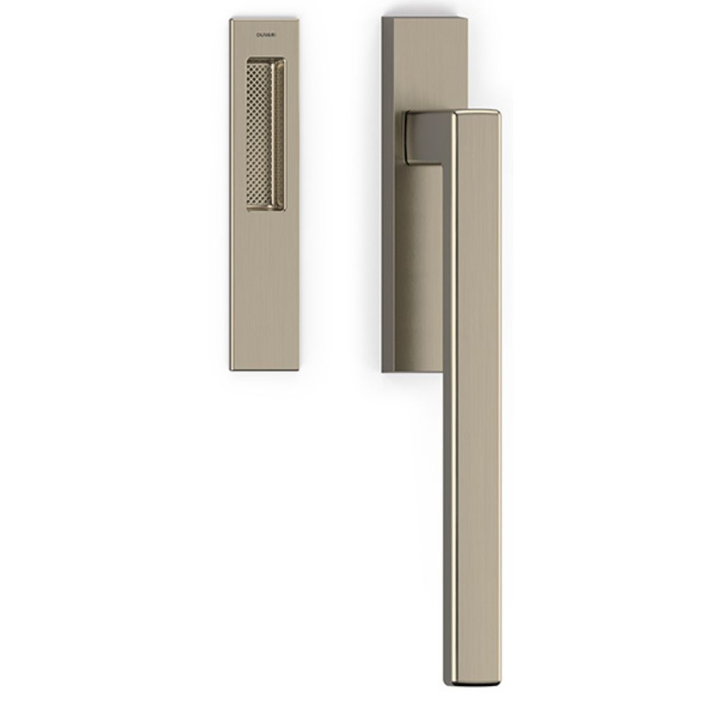 Olivari – Manigl. alzante PLANET Q ottone SUPERNICHEL SATINATO L121 NS
