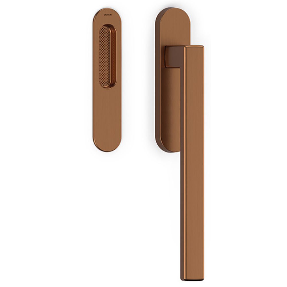Olivari – Manigl. alzante PLANET ottone SUPERRAME SATINATO L111 RS