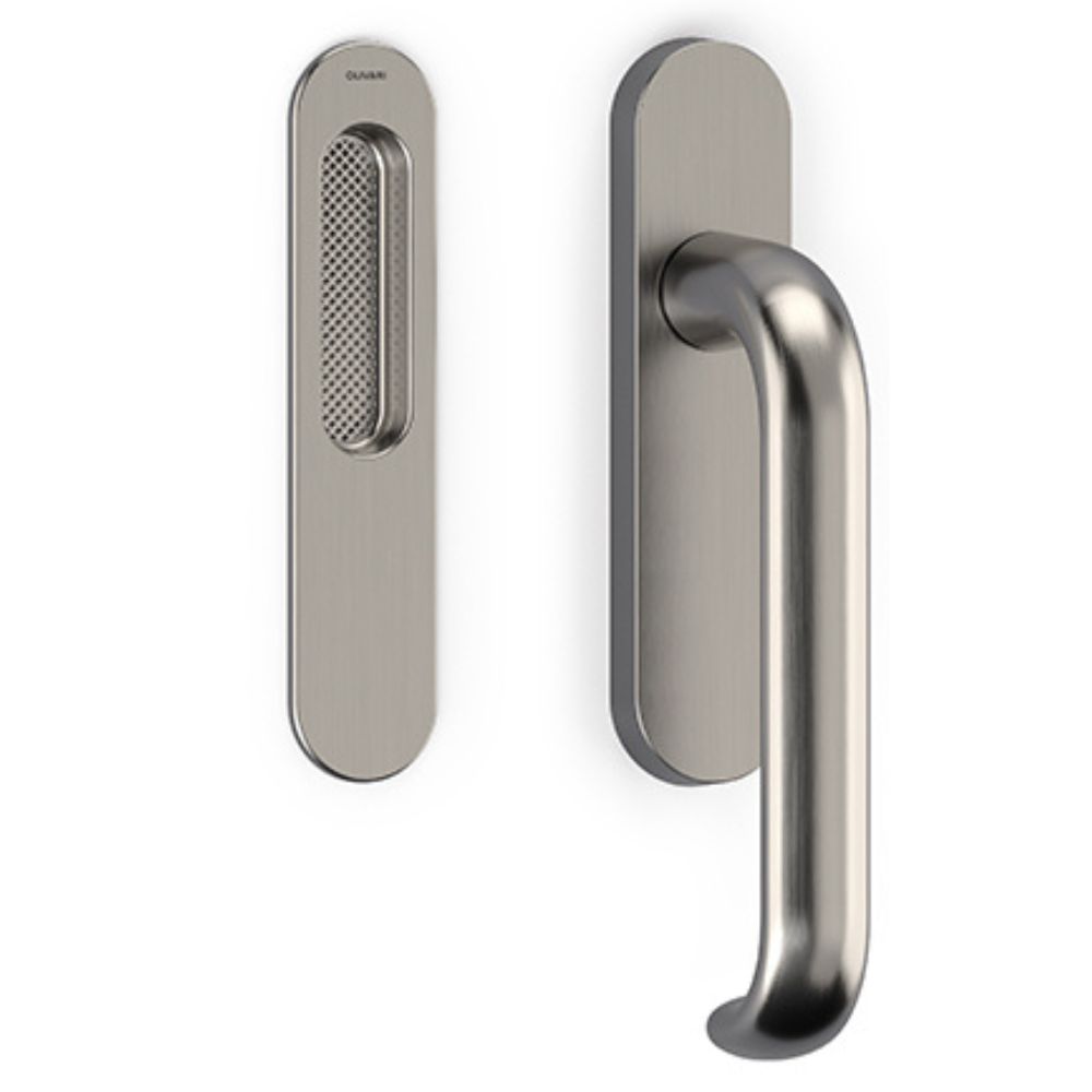 Olivari – Manigl. alzante POLO CORTO ottone SUPERINOX SATINATO L103 IS