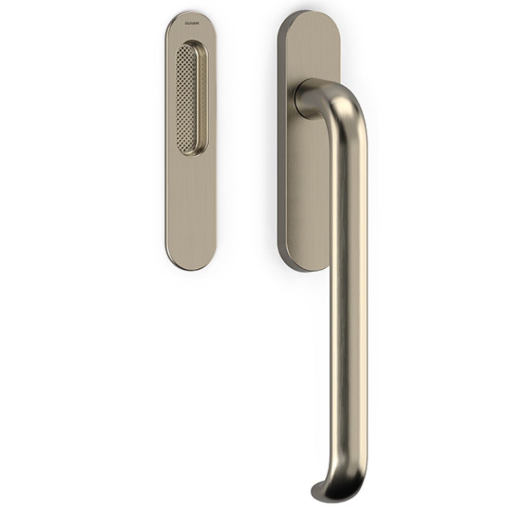 Olivari – Manigl. alzante POLO ottone SUPERNICHEL SATINATO L101 NS