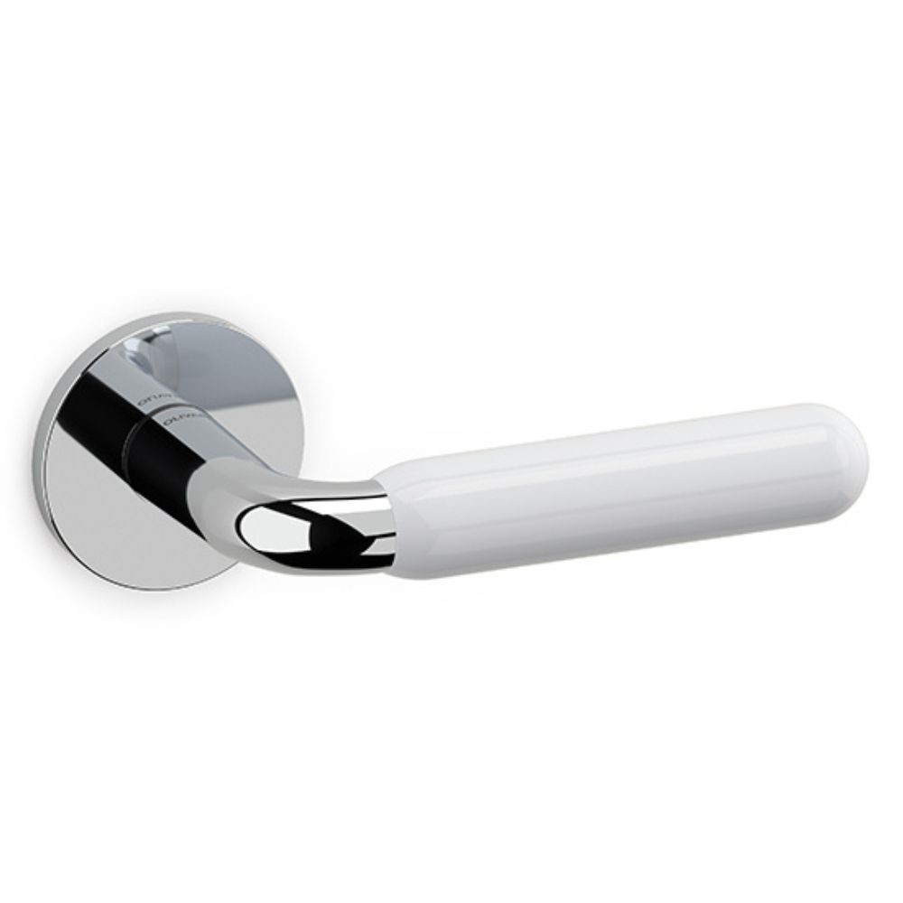 Olivari – Maniglia ALBA ottone CROMO LUCIDO/BIANCO M267RY8B CD