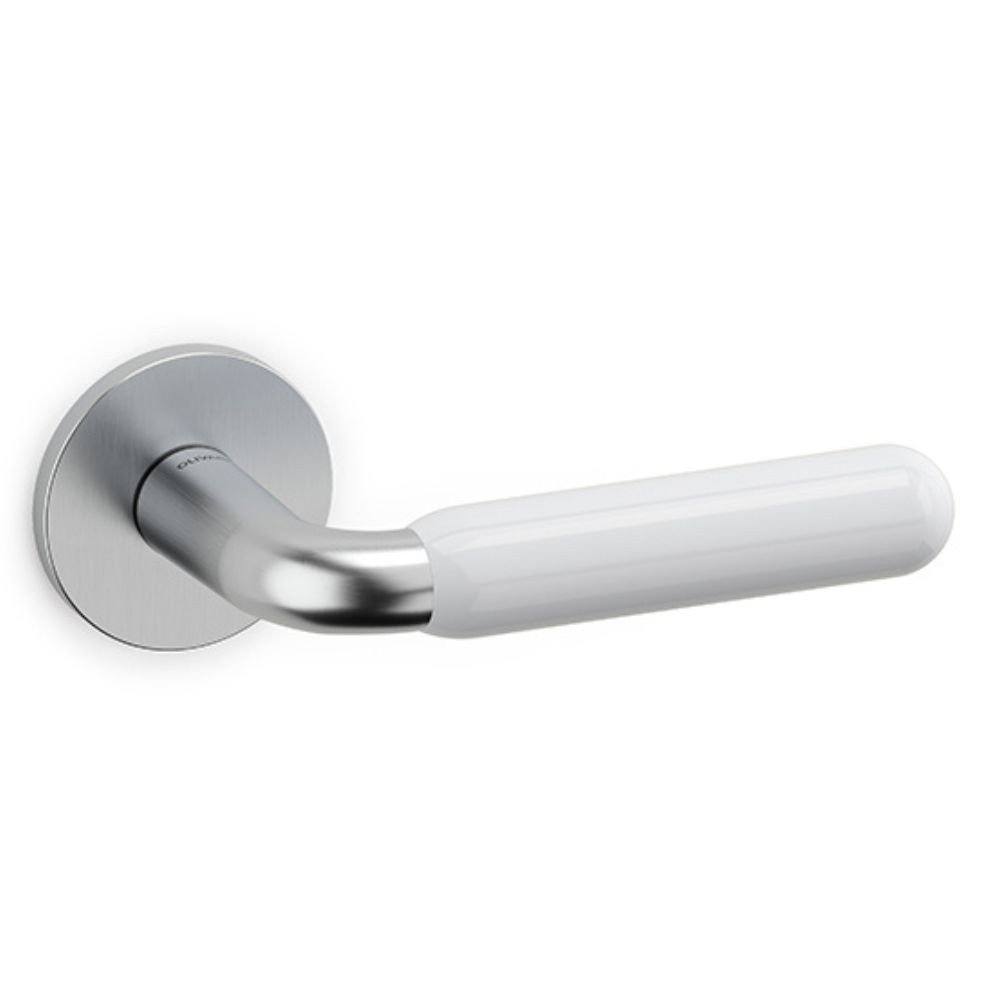 Olivari – Maniglia ALBA ottone CROMO SATINATO/BIANCO M267RB8B MD