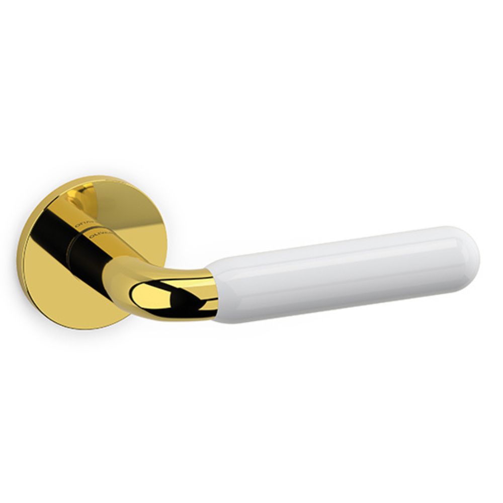 Olivari – Maniglia ALBA ottone SUPERORO LUCIDO/BIANCO M267RB8B ZD