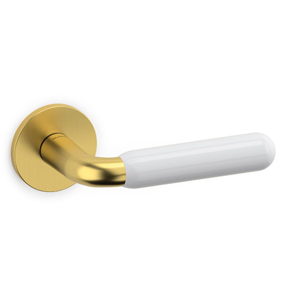 Olivari – Maniglia ALBA ottone SUPERORO SATINATO/BIANCO M267RB8B TD