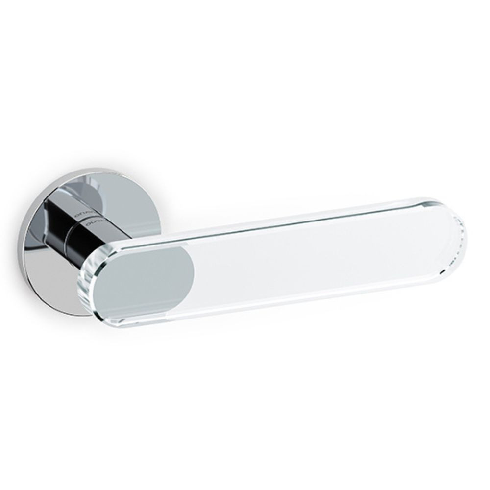 Olivari – Maniglia AQUA ottone CROMO LUCIDO/TRASPARENTE M277RB8B C6