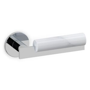 Olivari – Maniglia BAU ottone CROMO LUCIDO/BIANCO M263RB8B CF