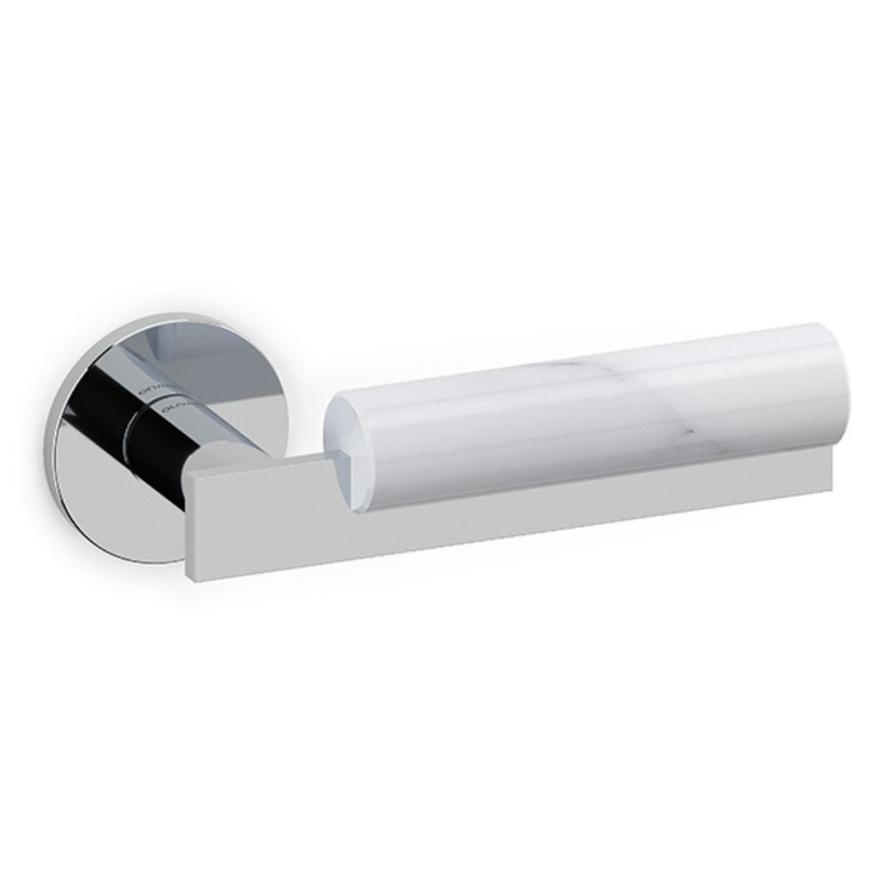 Olivari – Maniglia BAU ottone CROMO LUCIDO/BIANCO M263RB8B CF