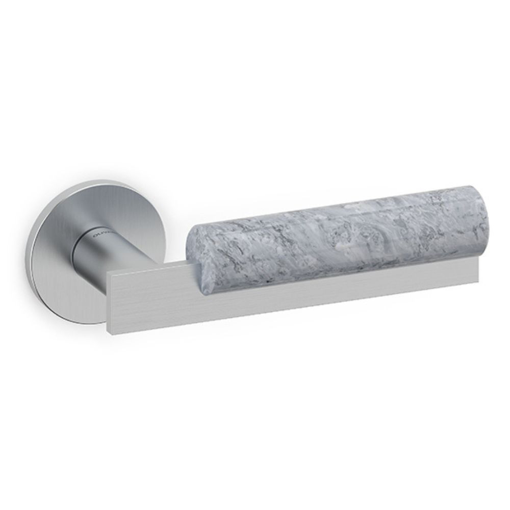 Olivari – Maniglia BAU ottone CROMO SATINATO/GRIGIO M263RB8B MG