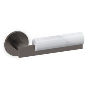 Olivari – Maniglia BAU ottone  SUPERANTRACITE SAT/BIANCO M263RB8B  UF