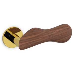 Olivari – Maniglia CHELSEA ottone SUPERORO LUCIDO/NOCE M232RB8B ZY