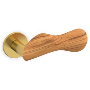 Olivari – Maniglia CHELSEA ottone SUPERORO SATINATO/ULIVO M232RB8B TU