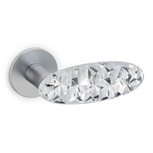 Olivari – Maniglia CRYSTAL DIAMOND ottone CROMO SAT./TRASPARENTE M246RB8B M6