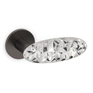 Olivari – Maniglia CRYSTAL DIAMOND ottone S.ANTR.SAT./TRASPARENTE M246RB8B U6