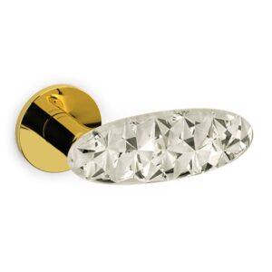 Olivari – Maniglia CRYSTAL DIAMOND ottone SUPERORO LUC./TRASPARENTE M246RB8B Z6