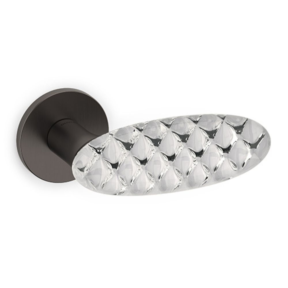 Olivari – Maniglia CRYSTAL ROYAL ottone S.ANTR.SAT./TRASPARENTE M245RB8B U6