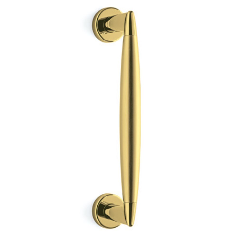 Olivari – Maniglione ASTER -diritto- ottone SUPERORO LUCIDO/SATINATO L174R ZT
