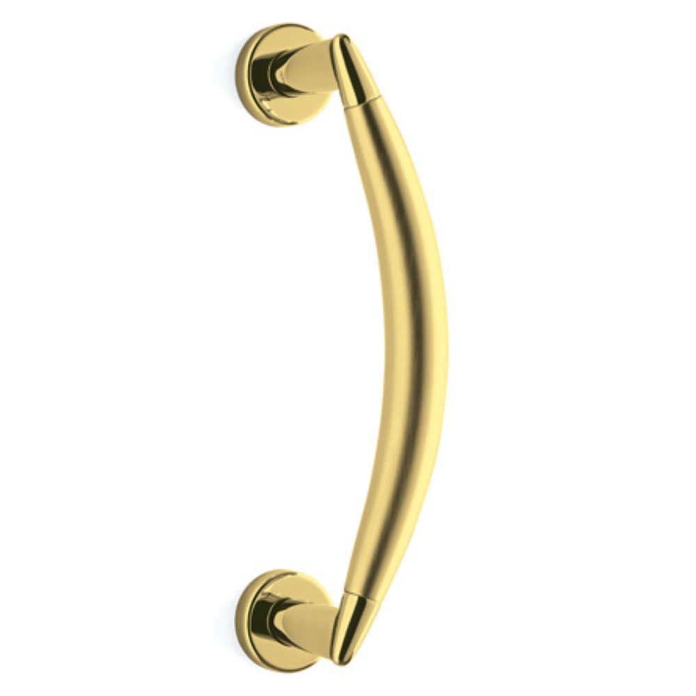 Olivari – Maniglione ASTER -zancato- ottone SUPERORO LUCIDO/SATINATO L175R ZT